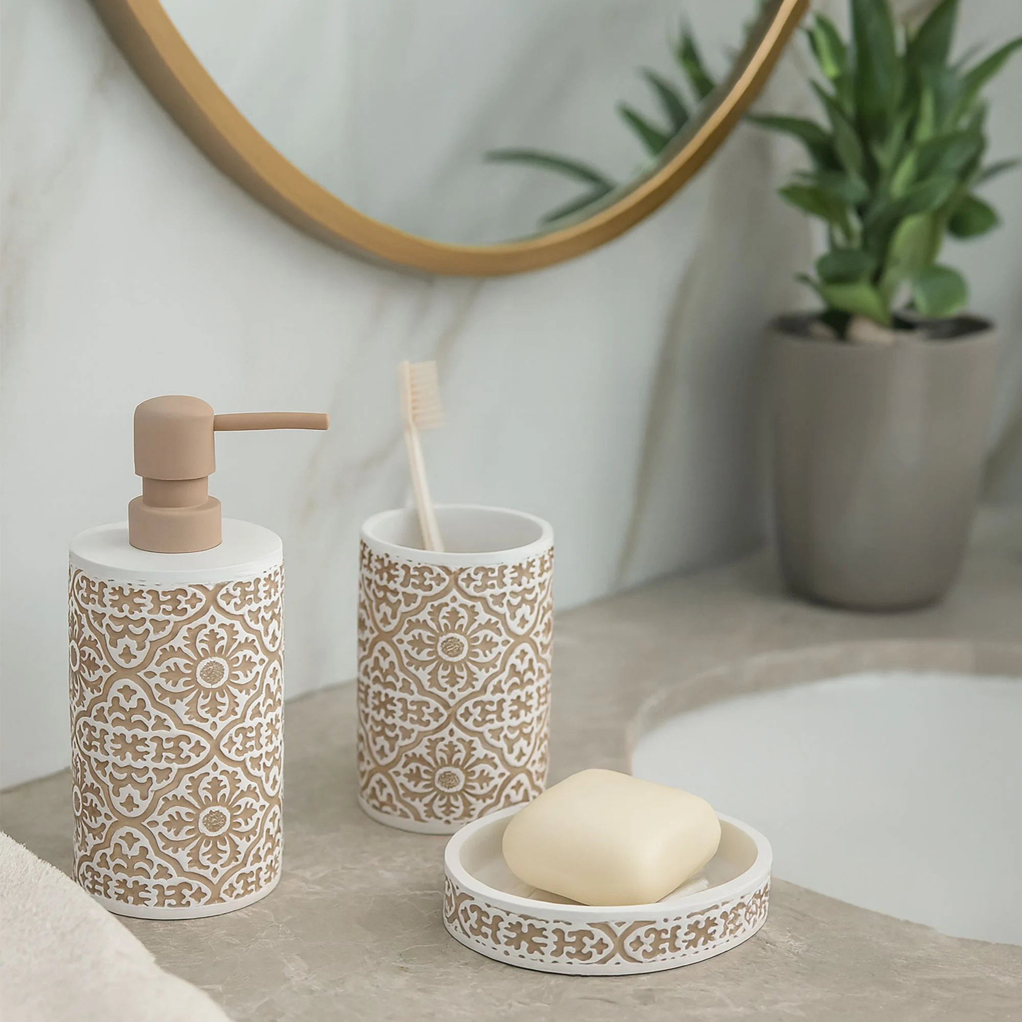 Roma soap dispenser set - Image 3
