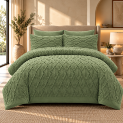 Sage Green Textured Bedding Retreat 2
