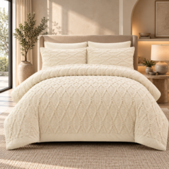 Serene Textured Cream Bedroom